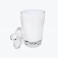 Porta algodón de doble pared Blanco