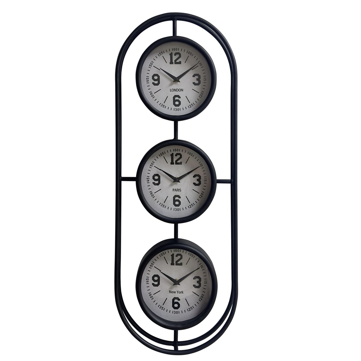 Reloj de Muro Negro 30 x 80 cm, marca Just Home Collection - Foto Principal
