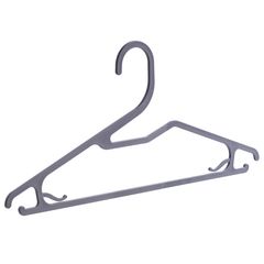 Set 10 ganchos para ropa gris