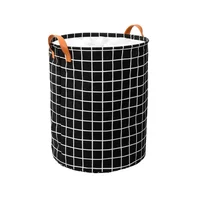 Cesto para Ropa Checker Negro