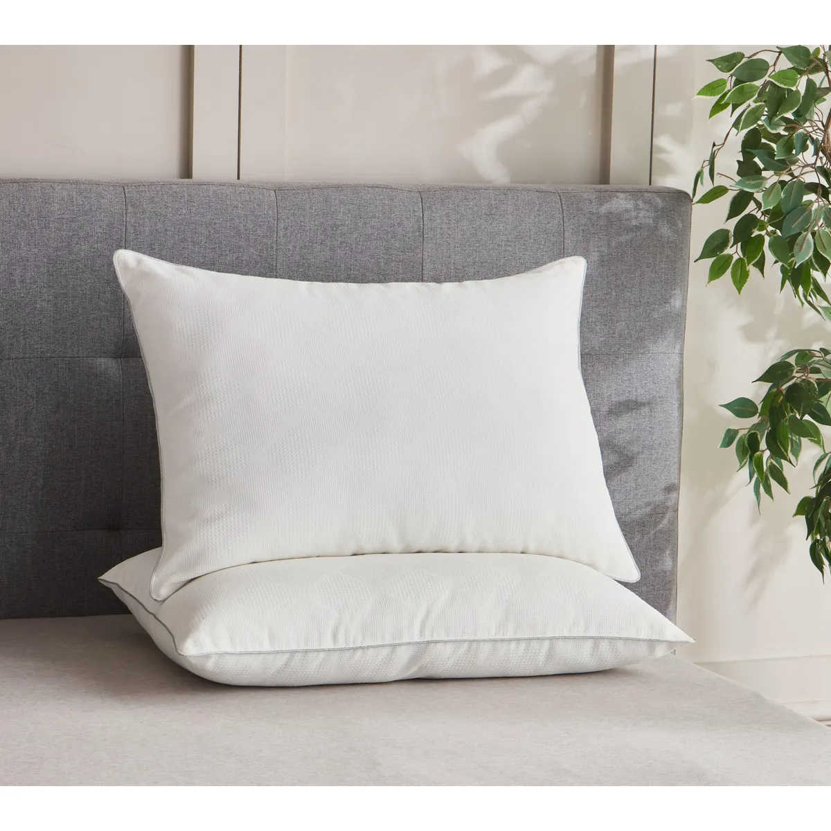 Just Home Collection - Set 2 Almohadas Waffle 50x70 blanco