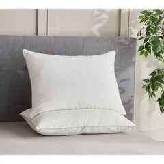 Set 2 Almohadas Waffle 50x70 blanco
