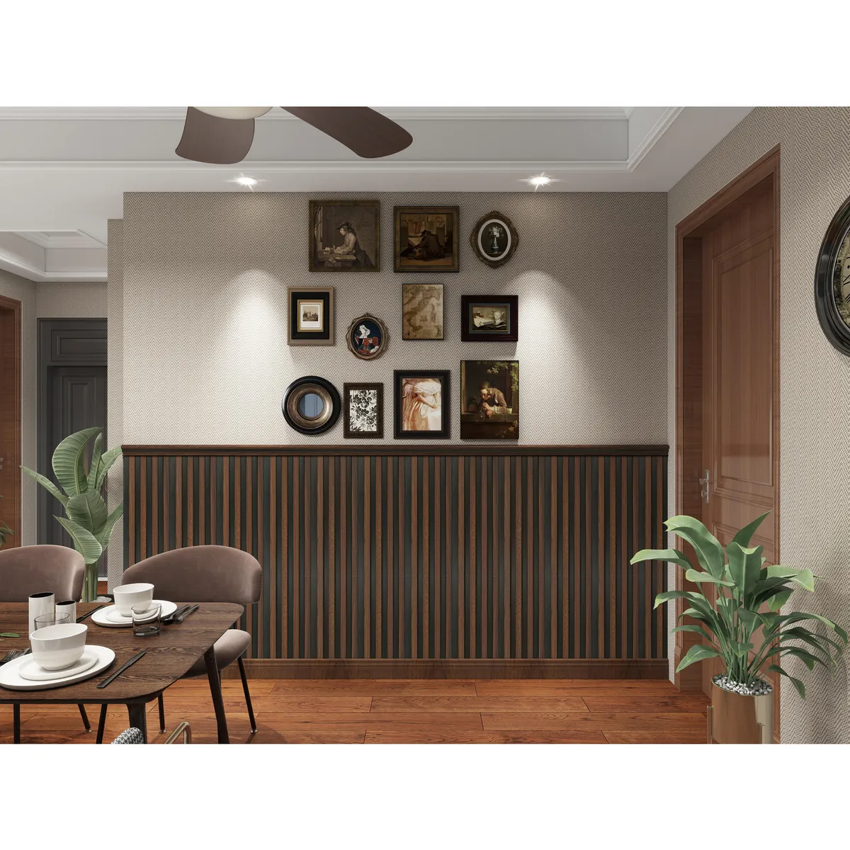 Holztek - Lambrin para interior WPC dual dark 16 x 240 cm