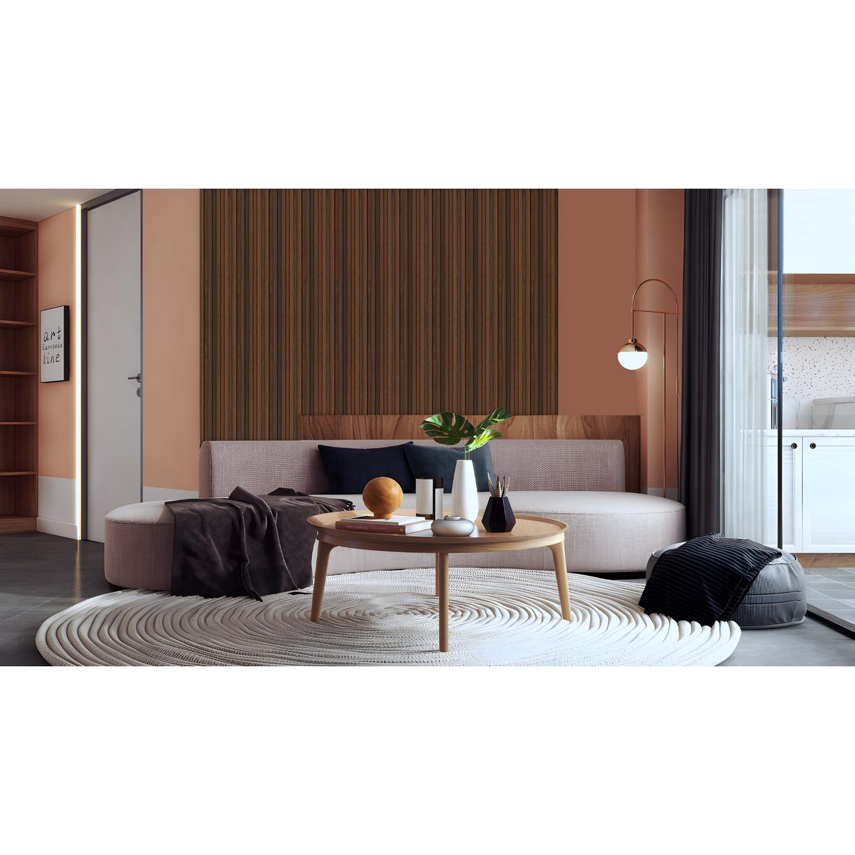 Holztek - Lambrin para interior WPC Dark Brown 16 x 240 cm