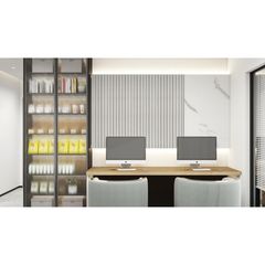 Lambrin para interior WPC Light Grey 16 x 240 cm Mate 0.39 m2