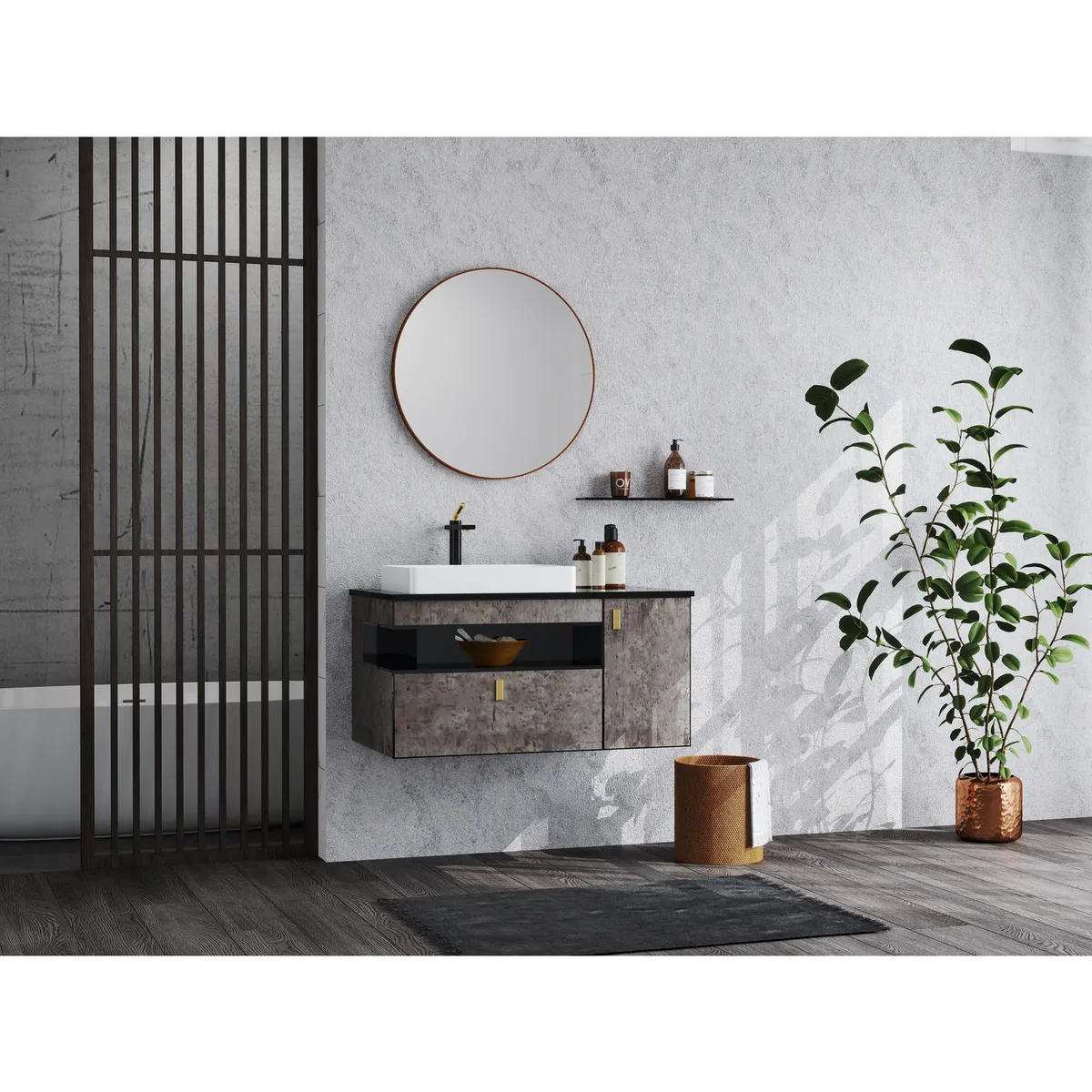 Muro de mármol SPC para interior Matera 120 x 240 cm Brillante 2.88 m2, marca Holztek - Foto Principal