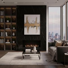 Muro de Mármol SPC Nero 120 x 240 Brillante 2.88 m2