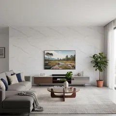 Muro de mármol SPC Calacatta 120 x 240 cm Brillante 2.88 m2
