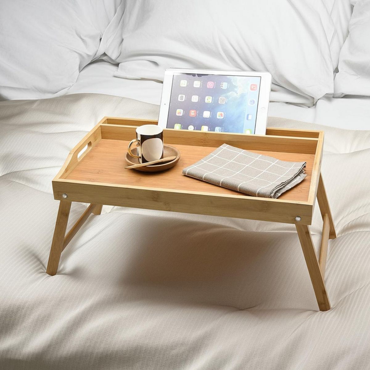 Just Home Collection - Bandeja de desayuno Bambú