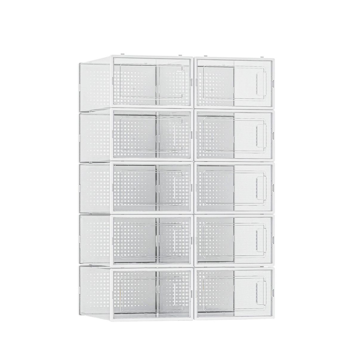 Set Organizador de Zapatos Apilable 10 Piezas, marca Just Home Collection - Foto Principal