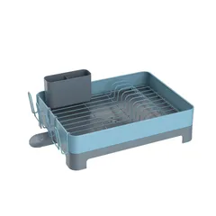 Escurridor de trastes azul / gris