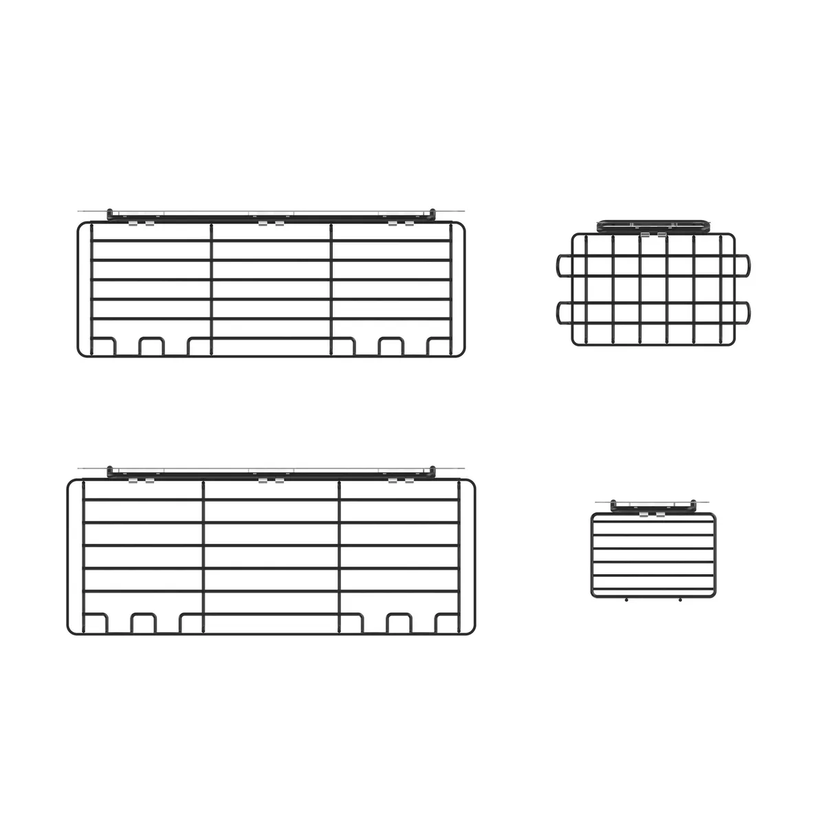 Just Home Collection - Set 4 organizadores de baño
