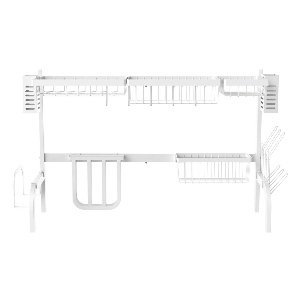 Just Home Collection - Escurridor de trastes 2 niveles