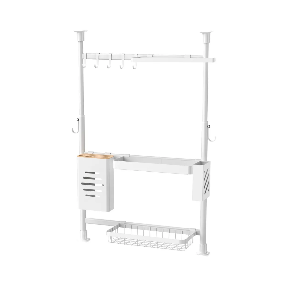 Just Home Collection - Organizador de cocina multiusos ajustable