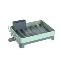 Escurridor de trastes menta / gris