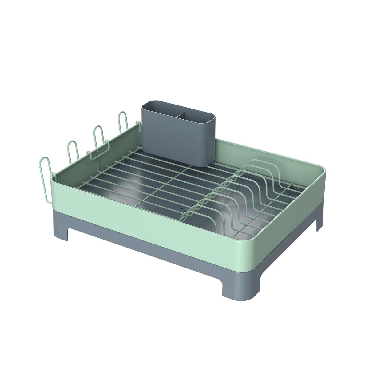 Escurridor de trastes menta / gris, marca Just Home Collection - Foto 2