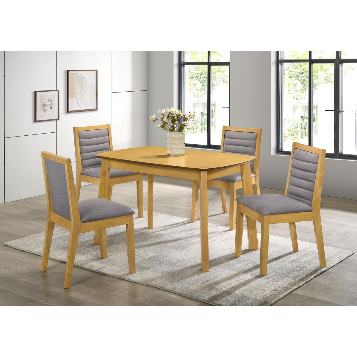 Just Home Collection - Juego de Comedor Genze 4 sillas