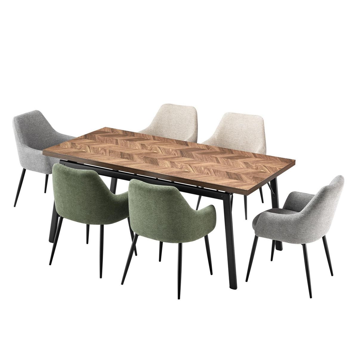 Just Home Collection - Comedor Campania 6 Sillas