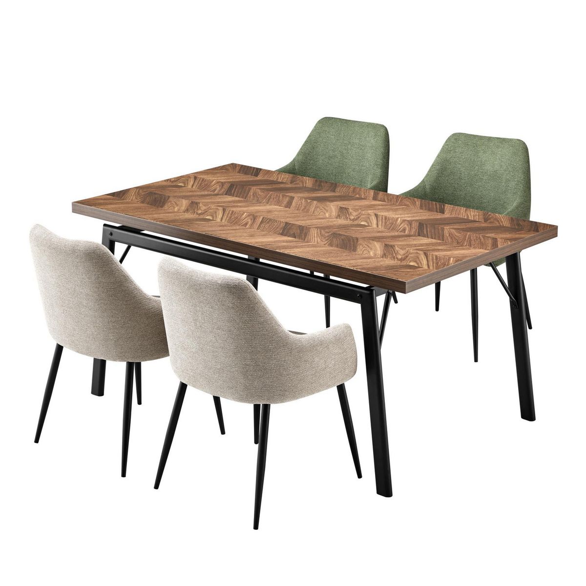 Just Home Collection - Comedor Campania 4 Sillas