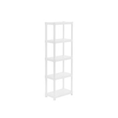 Estante de plástico blanco 5 niveles 58 x 170.5 x 32 cm
