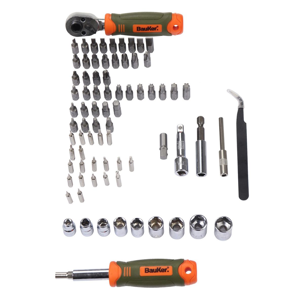 Bauker - Set de Herramientas 78 Pzas Bauker
