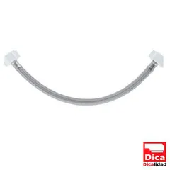 Manguera de Vinil 35 cm para WC 1/2" x 7/8"