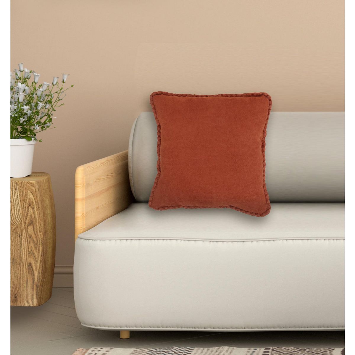 Just Home Collection - Set de Cojines Color Terra de 40x40 cm