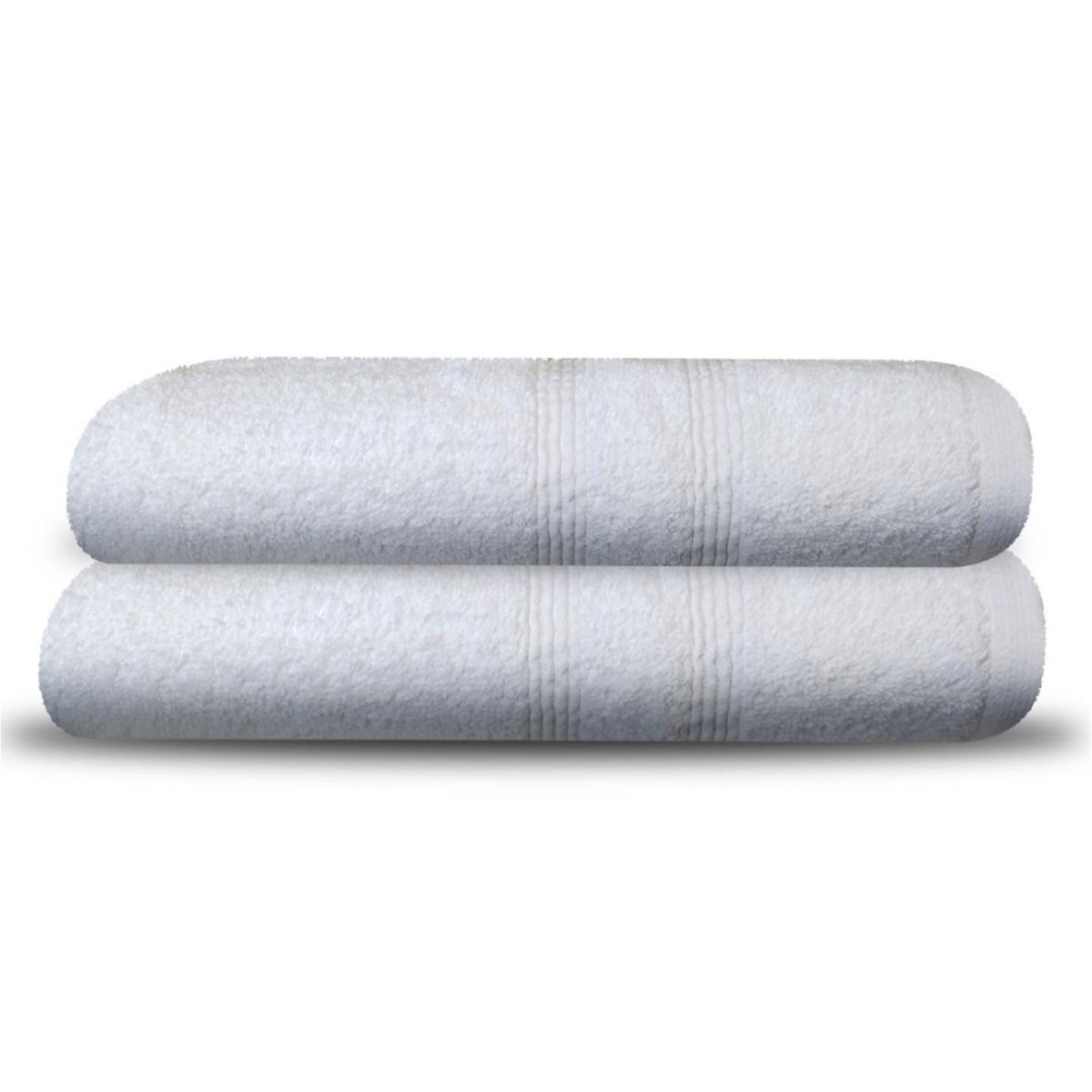 Just Home Collection - Set 2 toallas para cuerpo 70x140 cm Blanco