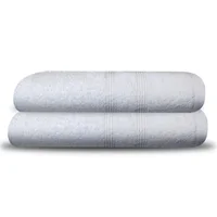 Set 2 toallas para cuerpo 70x140 cm Blanco