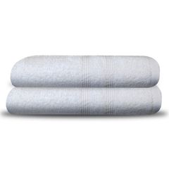 Set 2 toallas para cuerpo 70x140 cm Blanco