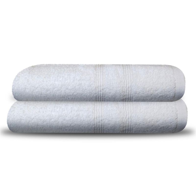 Just Home Collection - Set 2 toallas para cuerpo 70x140 cm Blanco