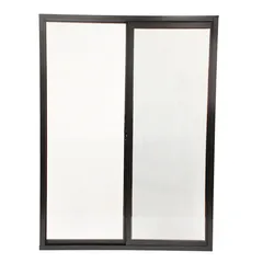 Ventana de aluminio de 90 x 120 cm Café chocolate