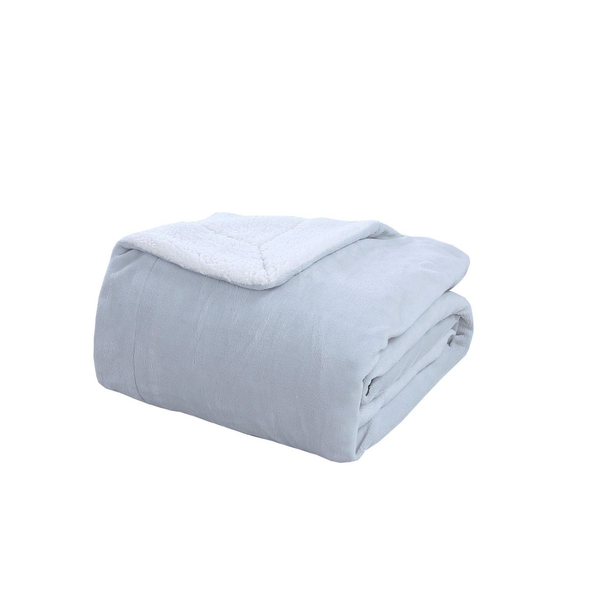 Frazada Coral 165X220 Gris, marca Just Home Collection - Foto 2