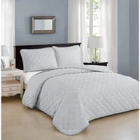 Edredón Quilt Nórdico Matrimonial Gris