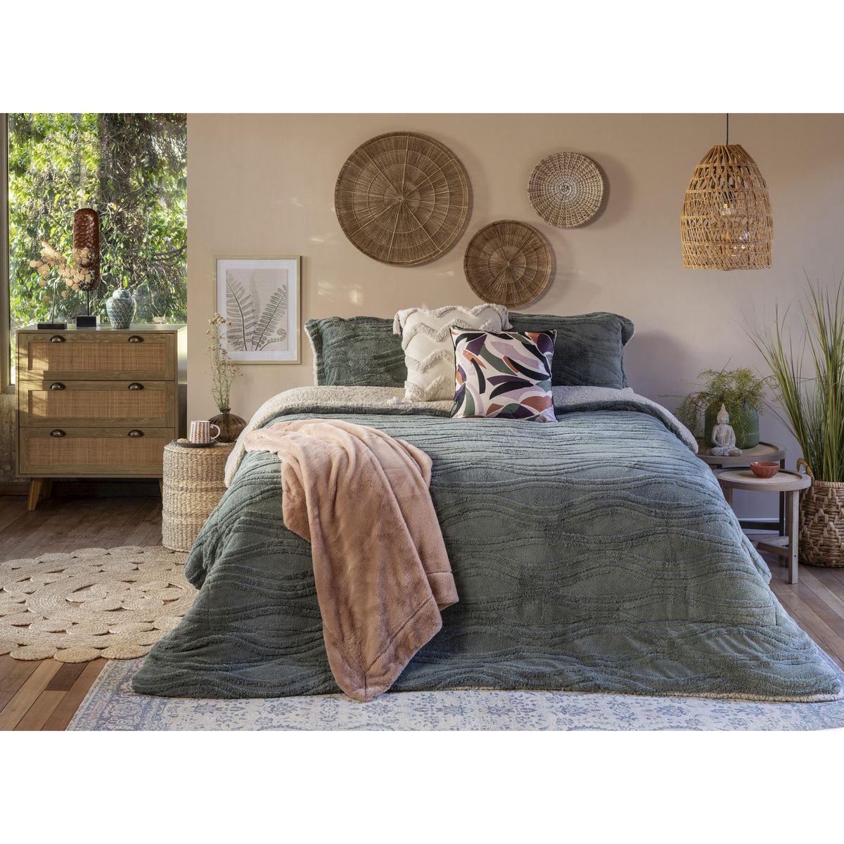 Manta Taupe 125 x 150 cm, marca Just Home Collection - Foto 2