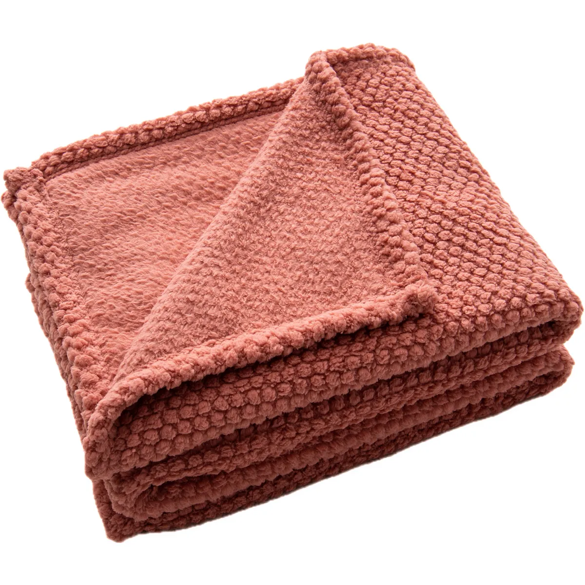 Just Home Collection - Manta jaq sherpa 125x150 terra