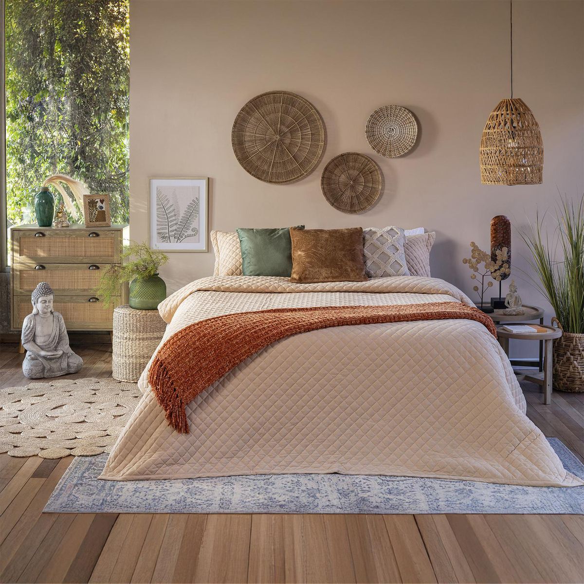 Just Home Collection - Manta boho 130x160 mango