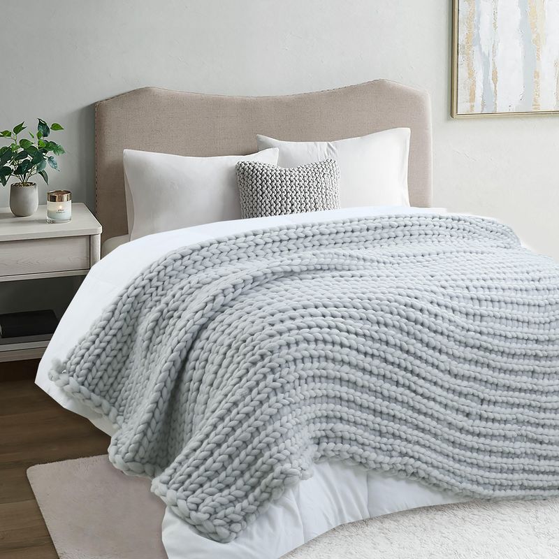 Just Home Collection - Manta nordico 130x160 gris per