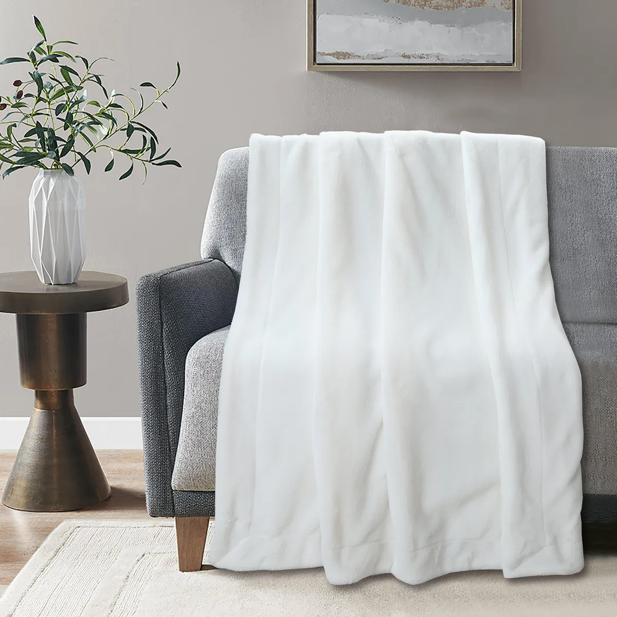 Just Home Collection - Manta clasic rabbit 125x150 mf