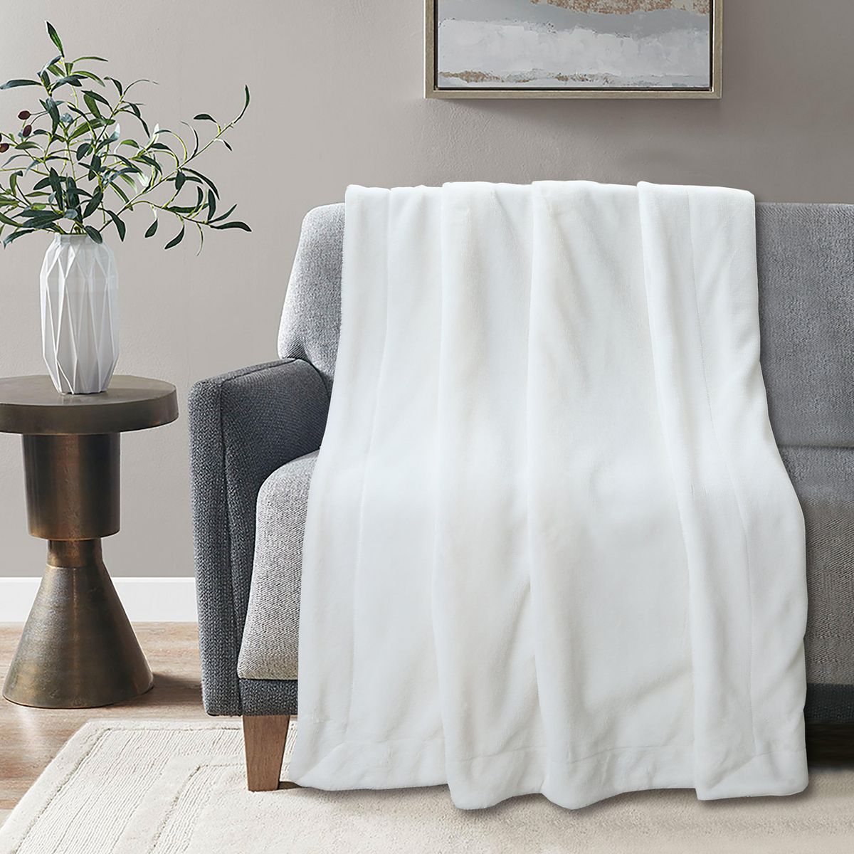 Just Home Collection - Manta clasic rabbit 125x150 mf