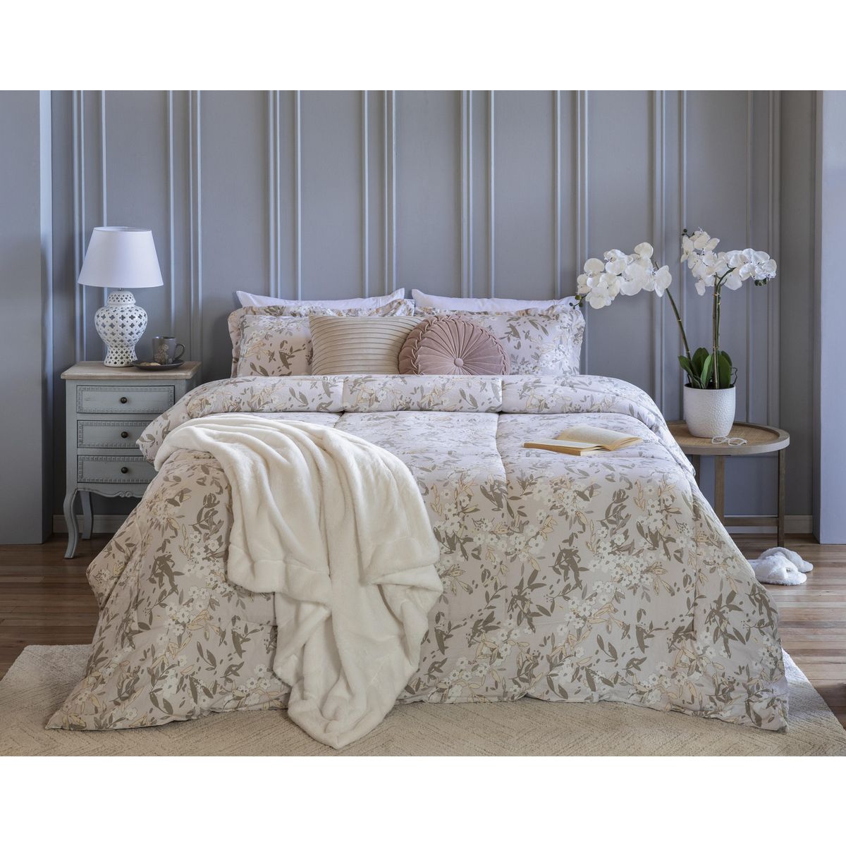 Just Home Collection - Manta clasic rabbit 125x150 mf