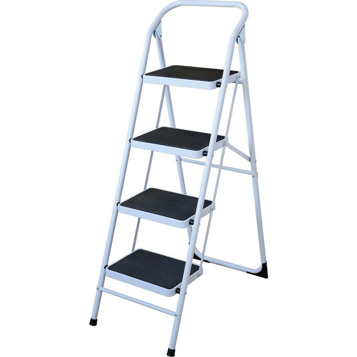  - Escalera de Tijera de Acero de 4 peldaños 1.3 m hasta 150 kg