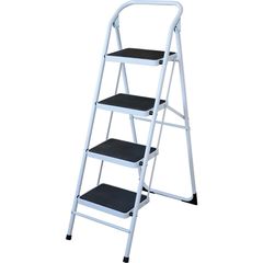 Escalera de Tijera de Acero de 4 peldaños 1.3 m hasta 150 kg