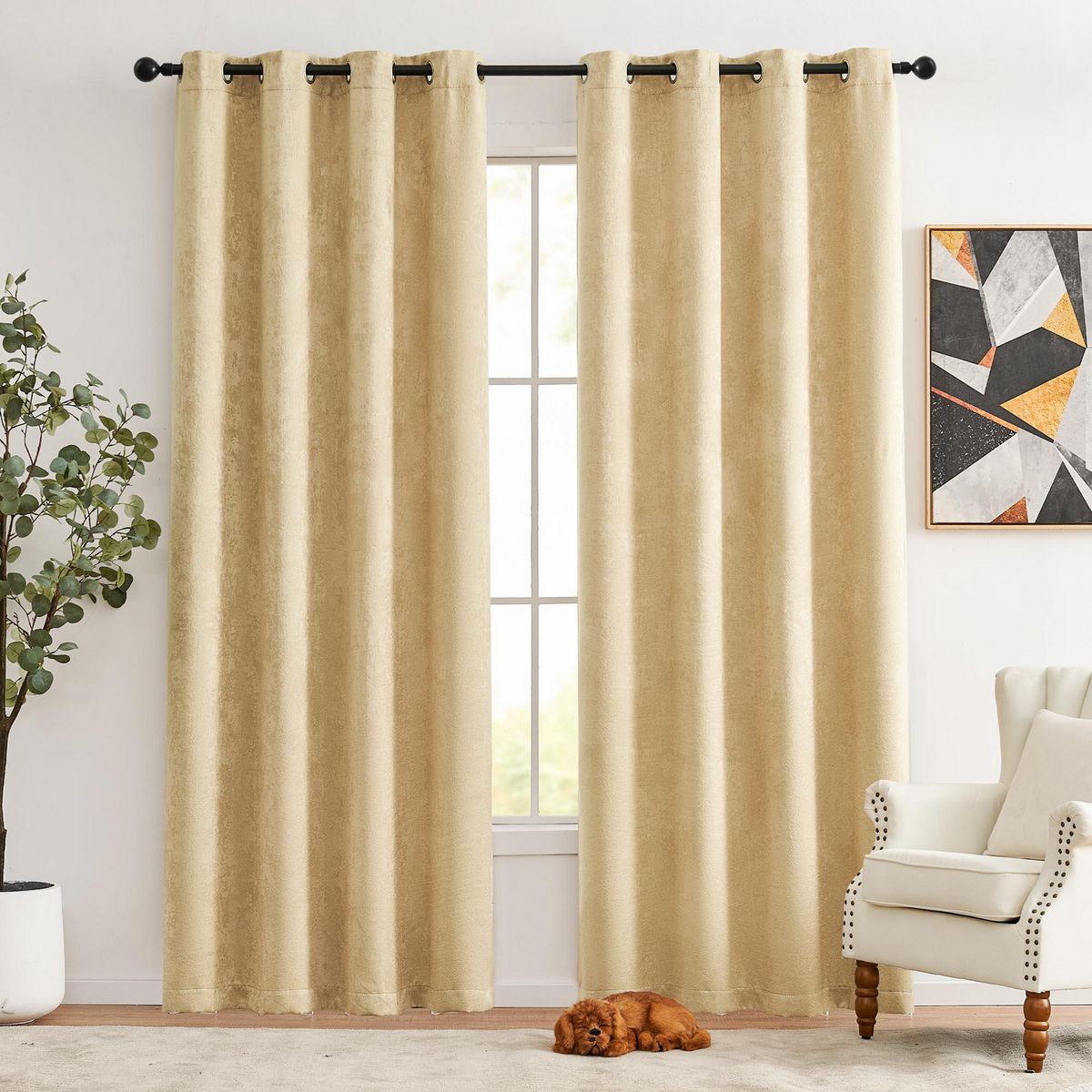 Cortina Bedard 140 x220, marca Just Home Collection - Foto 2