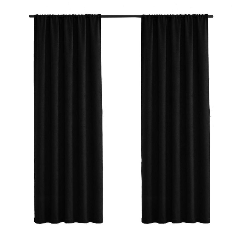 Just Home Collection - Cortina 140x220 negro
