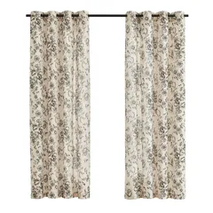 Cortina Estampado Flor 140x220 natural
