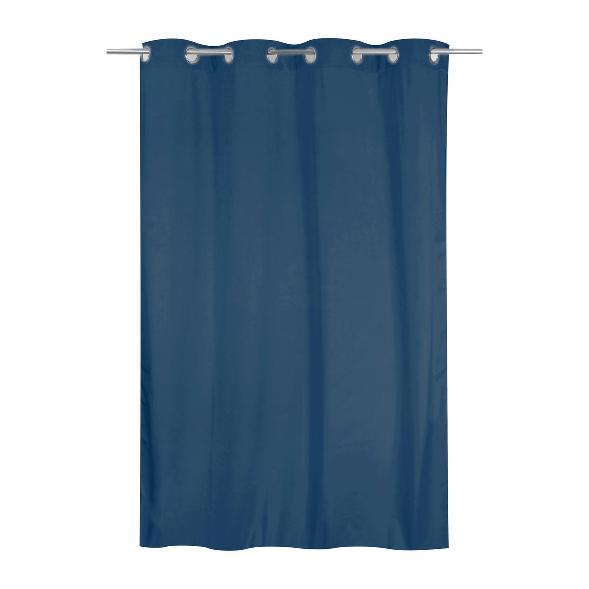Just Home Collection - Cortina velvet sólido 140x220 azul