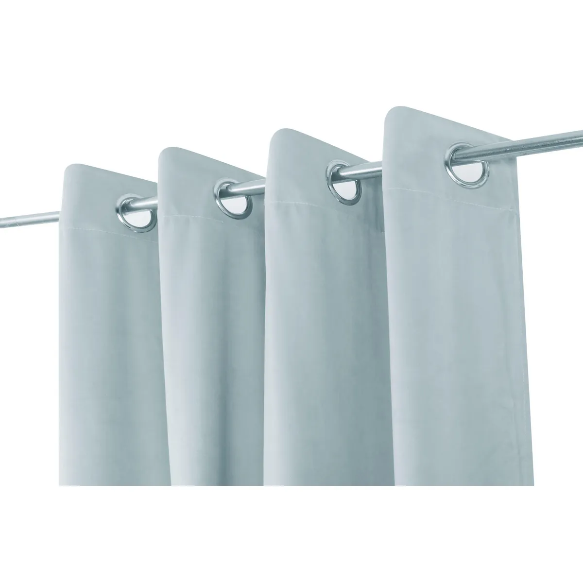 Just Home Collection - Cortina velvet sólido 140x220 menta