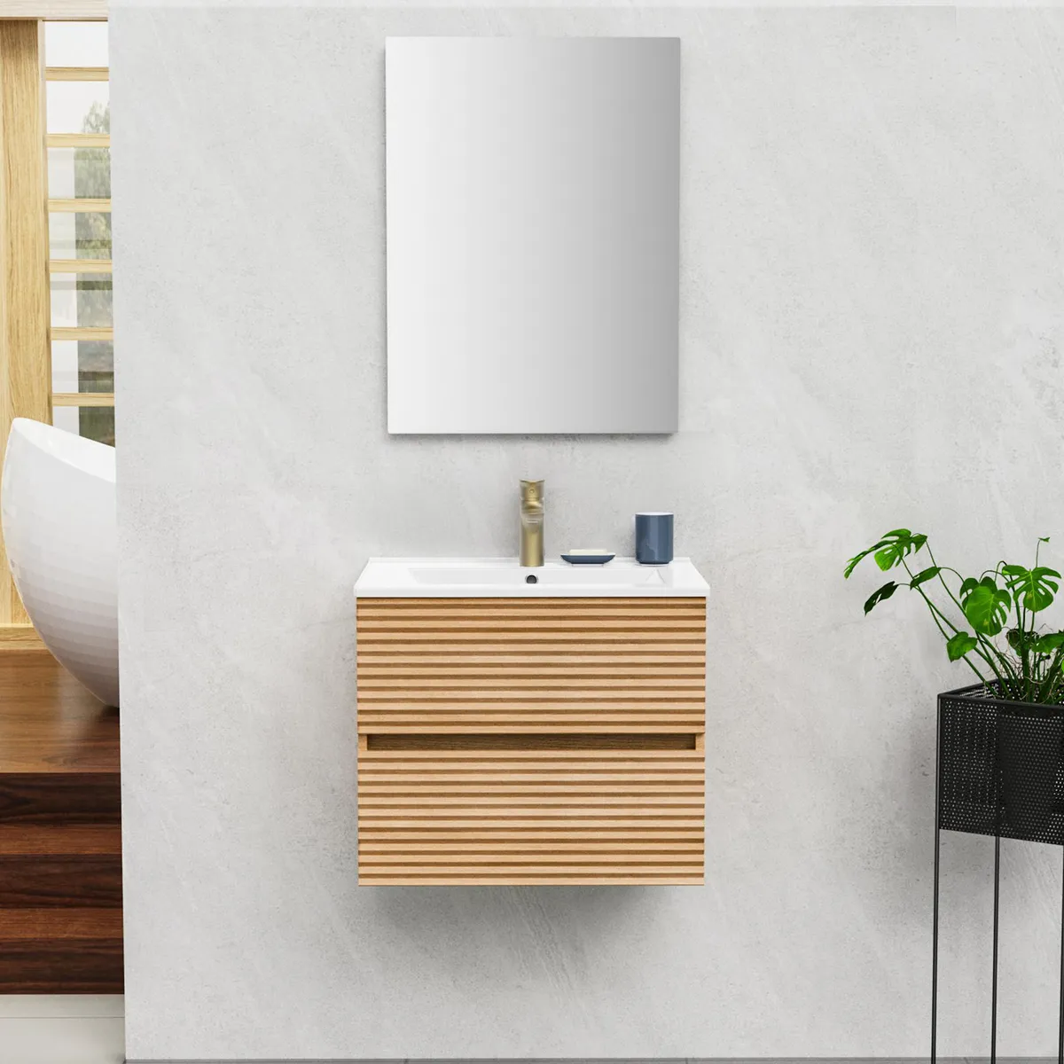 Sensi Dacqua - Mueble de Baño con Lavamanos 60Cm Dinamarca