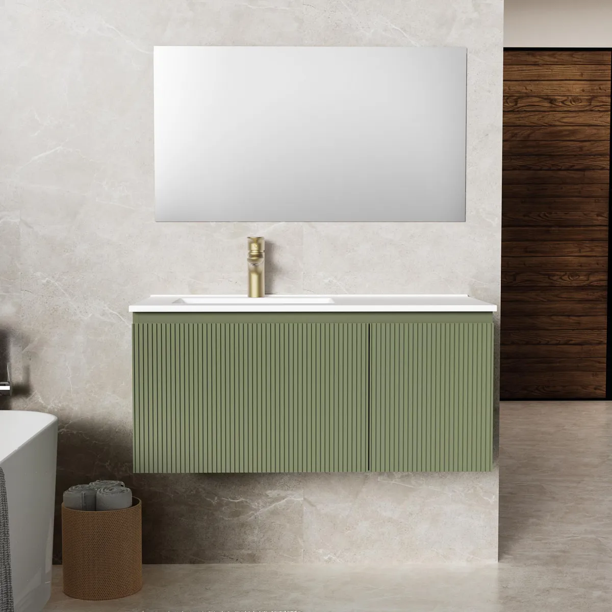 Mueble de Baño Con Lavamanos 90 cm Cali, marca Sensi Dacqua - Foto 2
